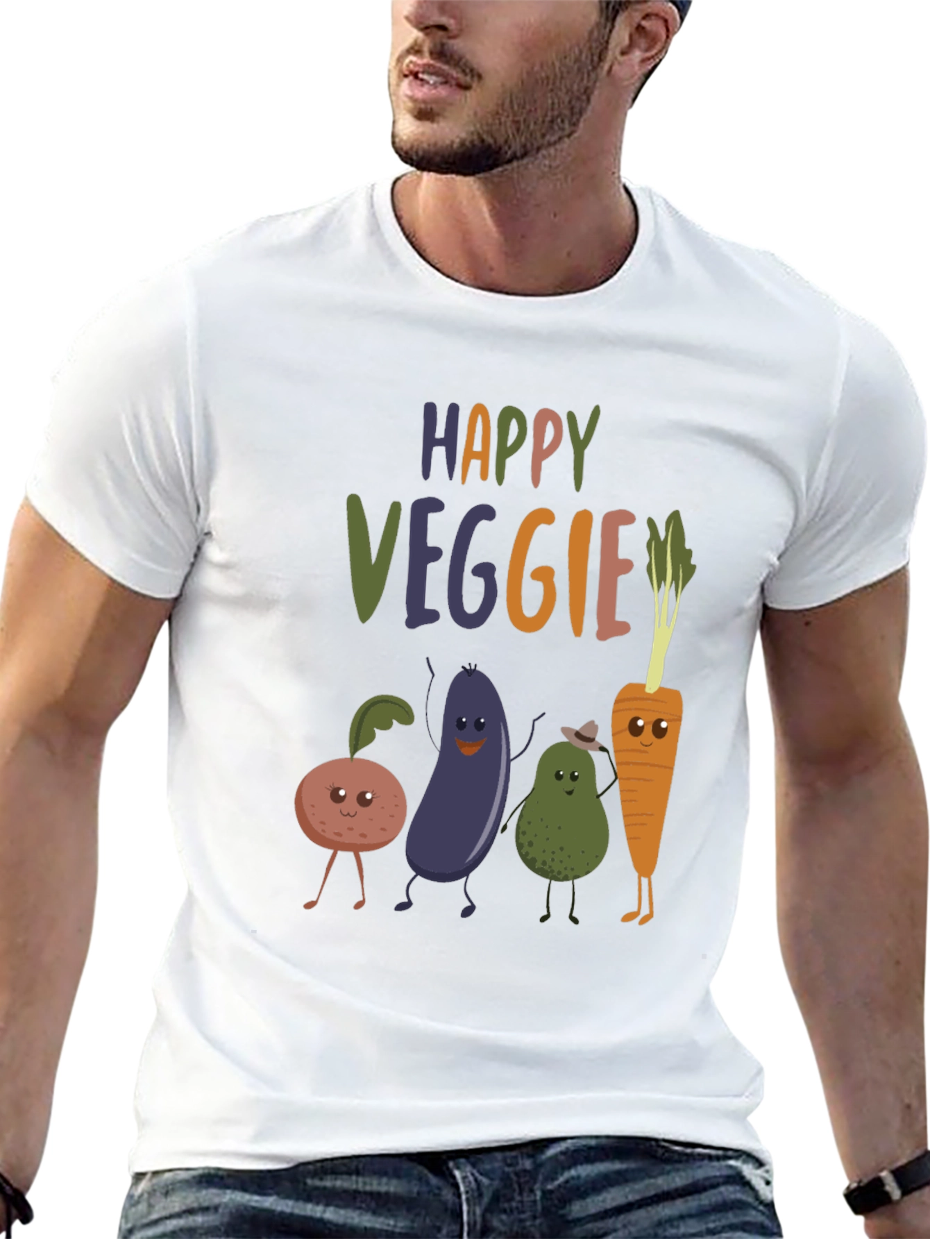 Happy Veggie Graphic Tee