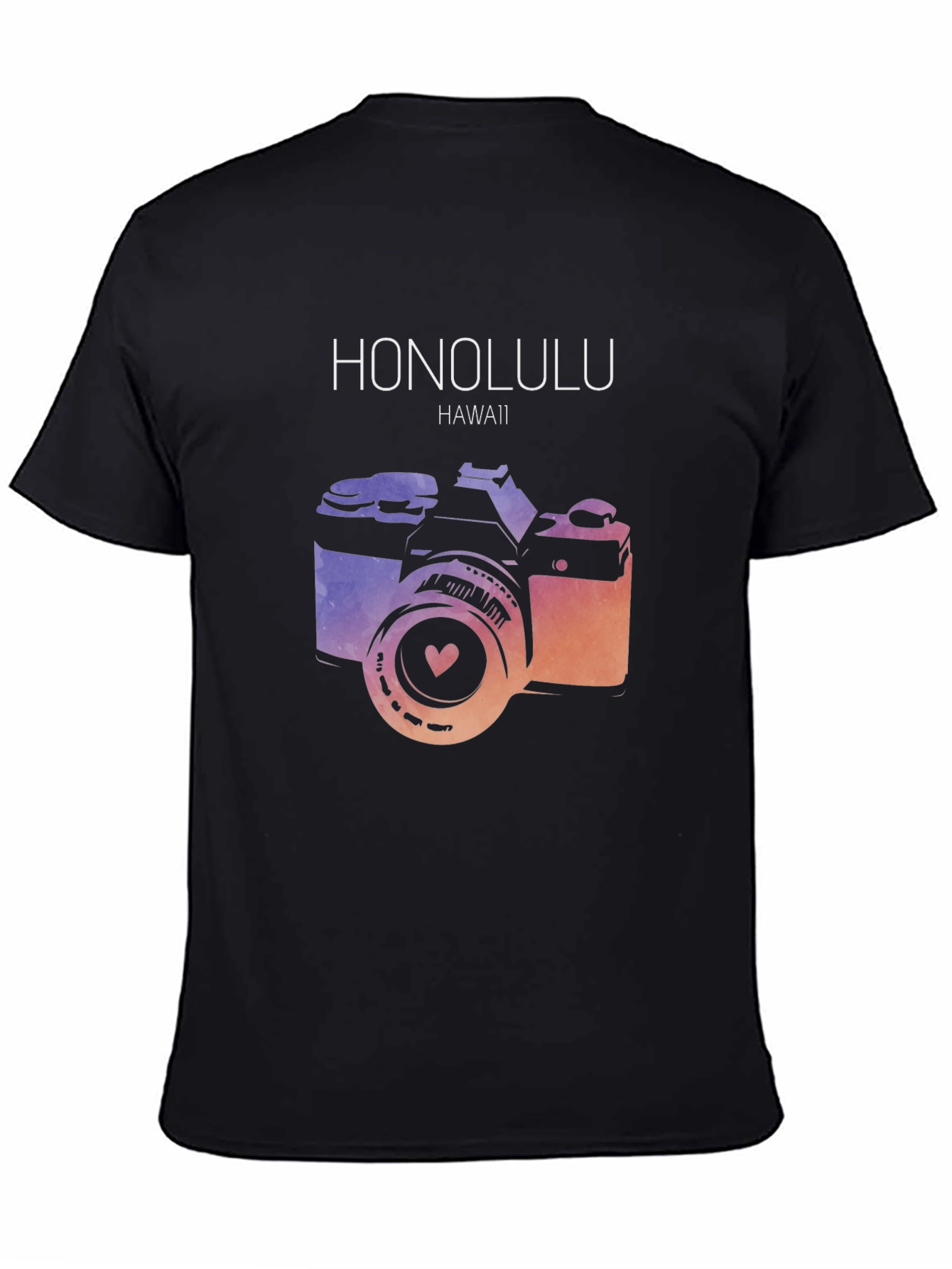 Honolulu Hawaii Camera Graphic T-Shirt