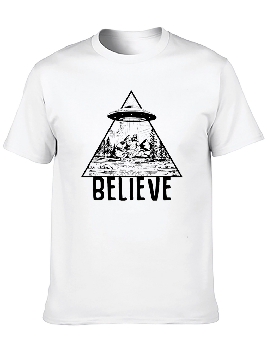 Believe UFO Bigfoot T-Shirt