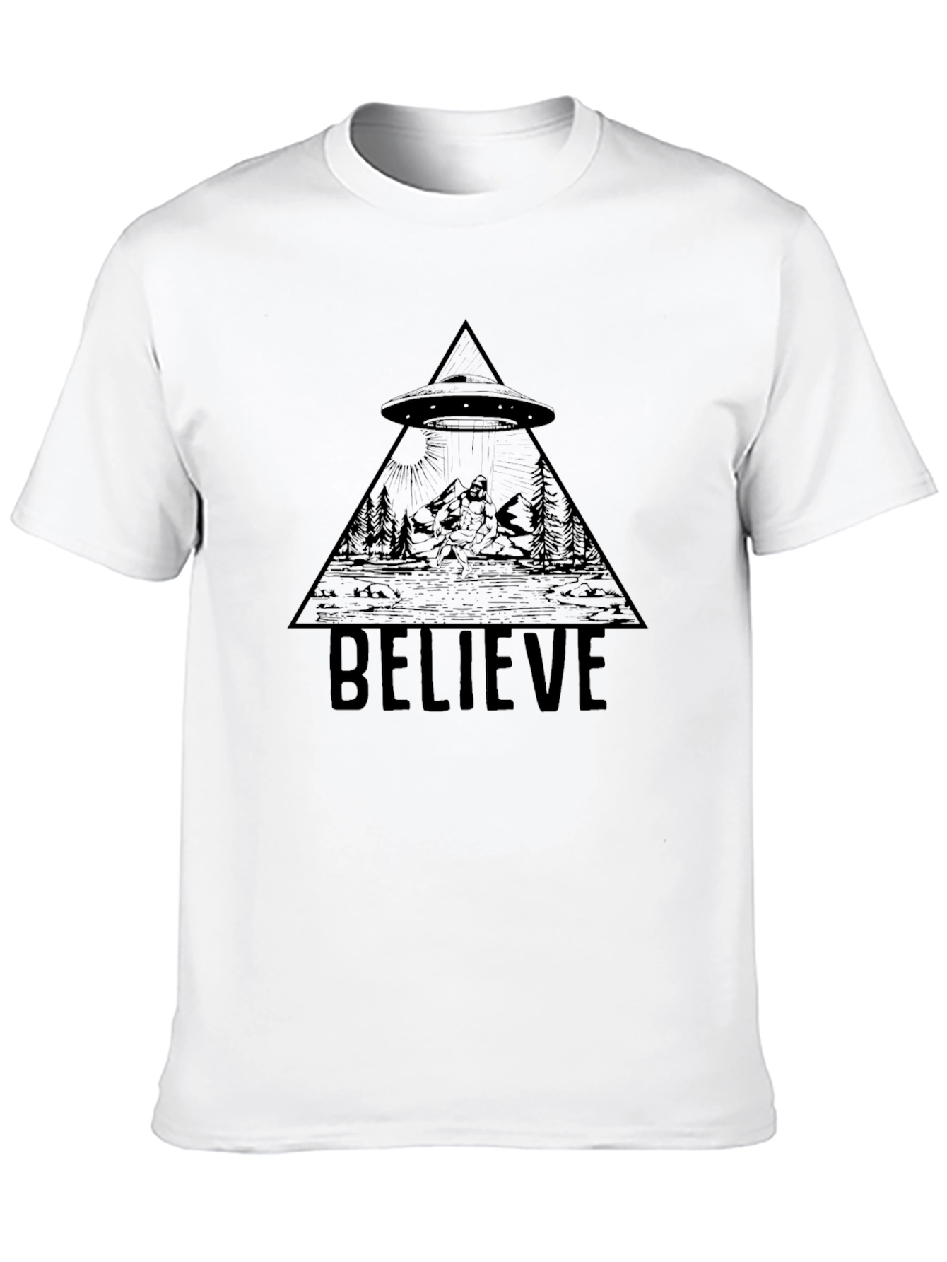 Believe UFO Bigfoot T-Shirt