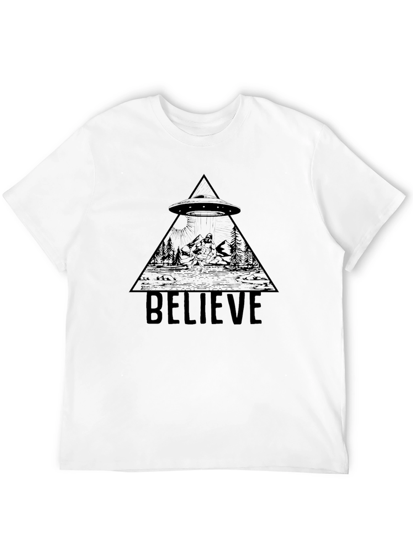 Believe UFO Bigfoot T-Shirt
