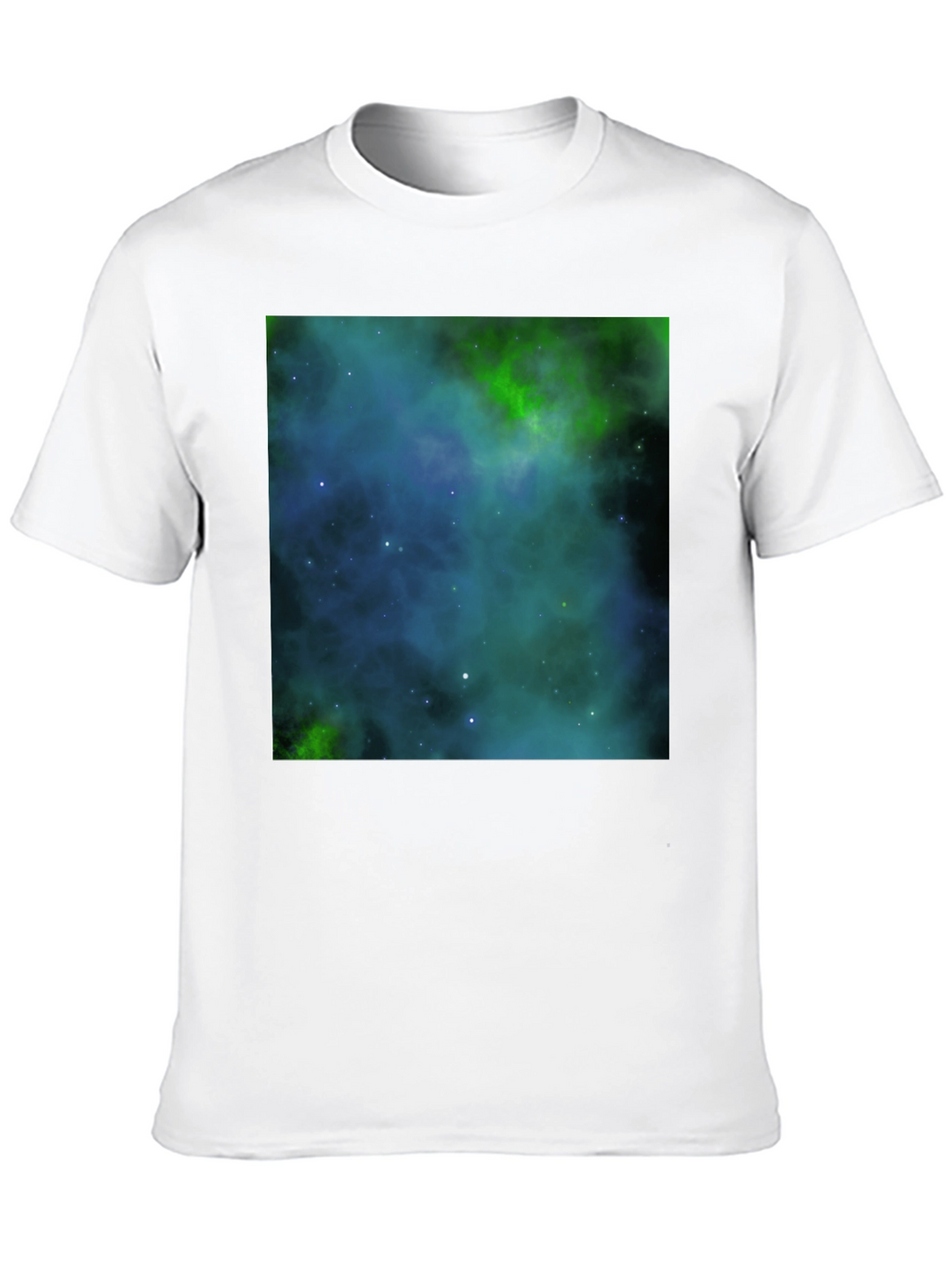 Nebula Print Black T-Shirt - Galaxy Space Design