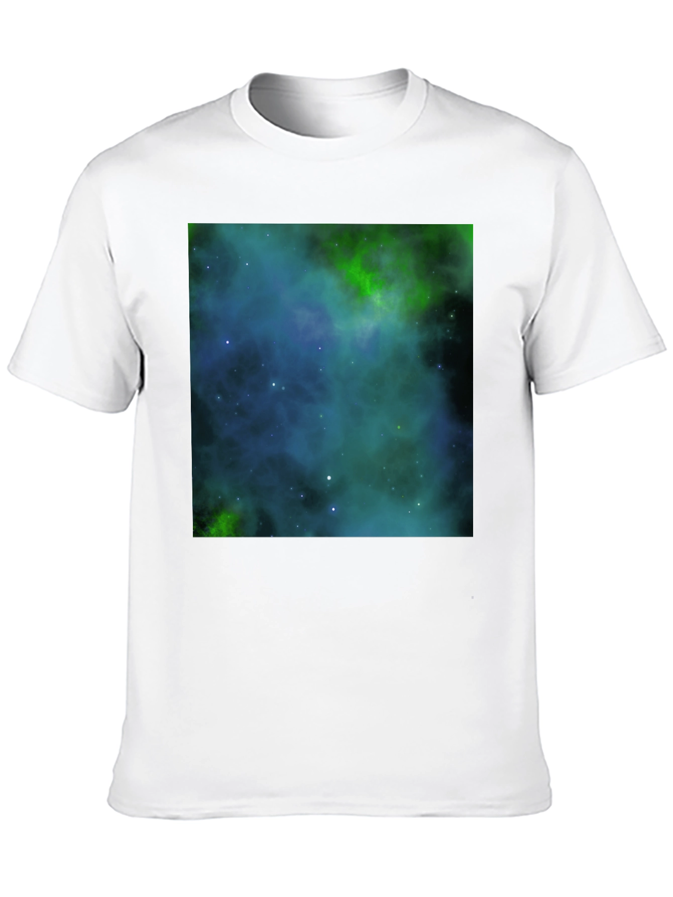 Nebula Print Black T-Shirt - Galaxy Space Design