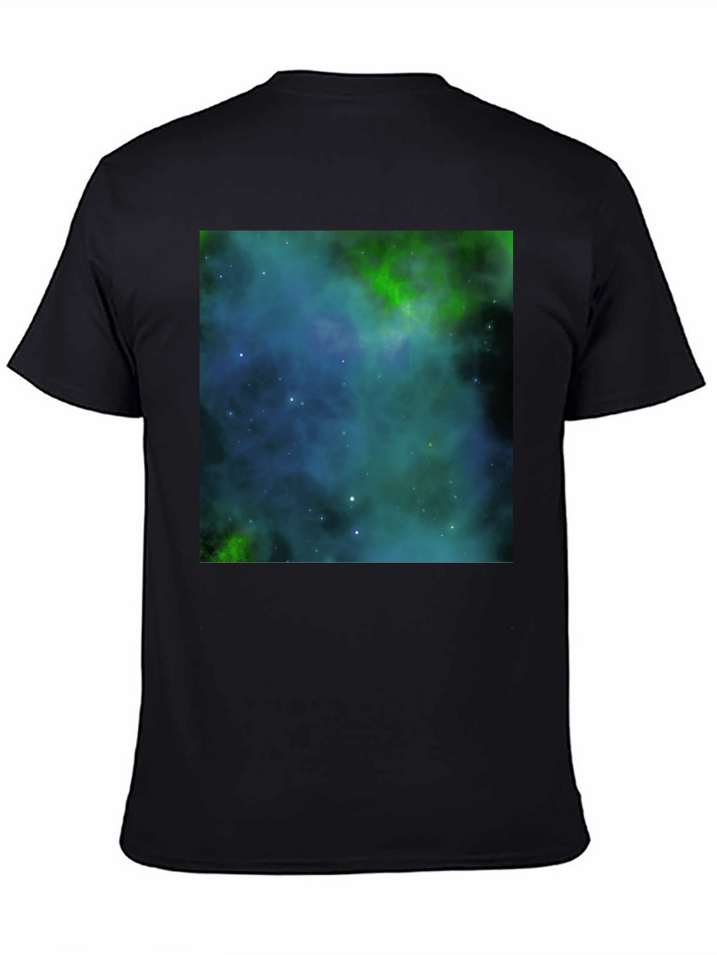 Nebula Print Black T-Shirt - Galaxy Space Design