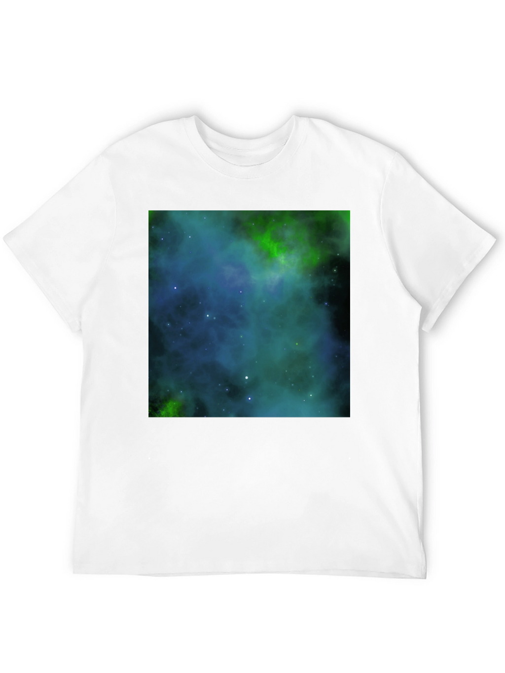 Nebula Print Black T-Shirt - Galaxy Space Design