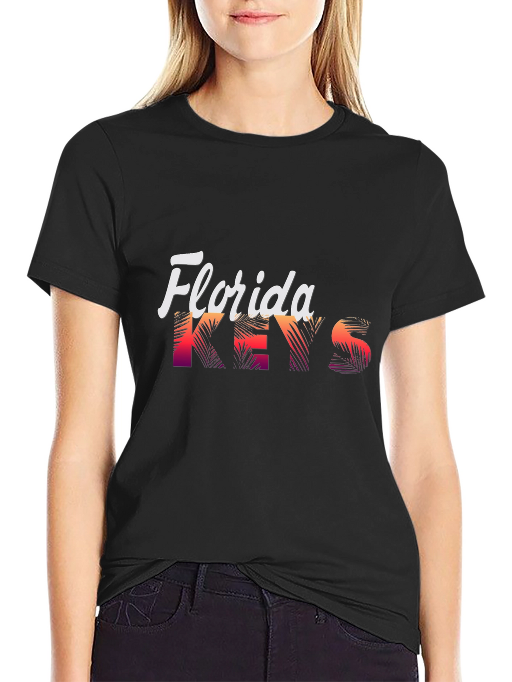 Florida Keys Graphic T-Shirt - Black