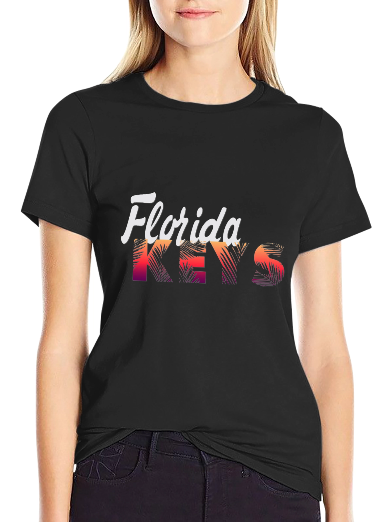 Florida Keys Graphic T-Shirt - Black