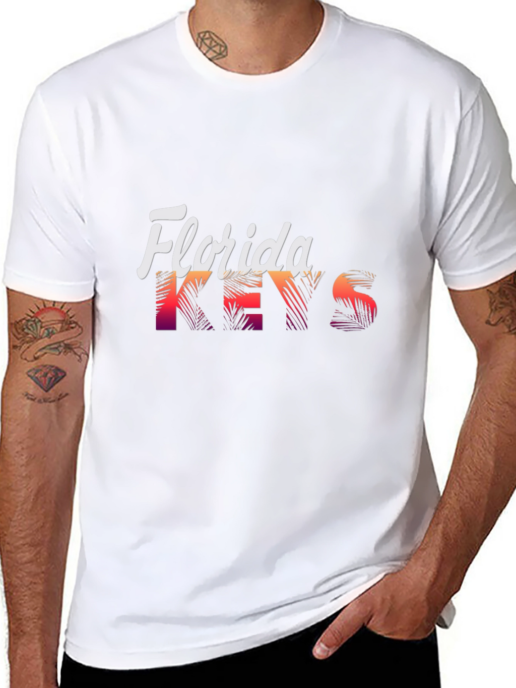 Florida Keys Graphic T-Shirt - Black