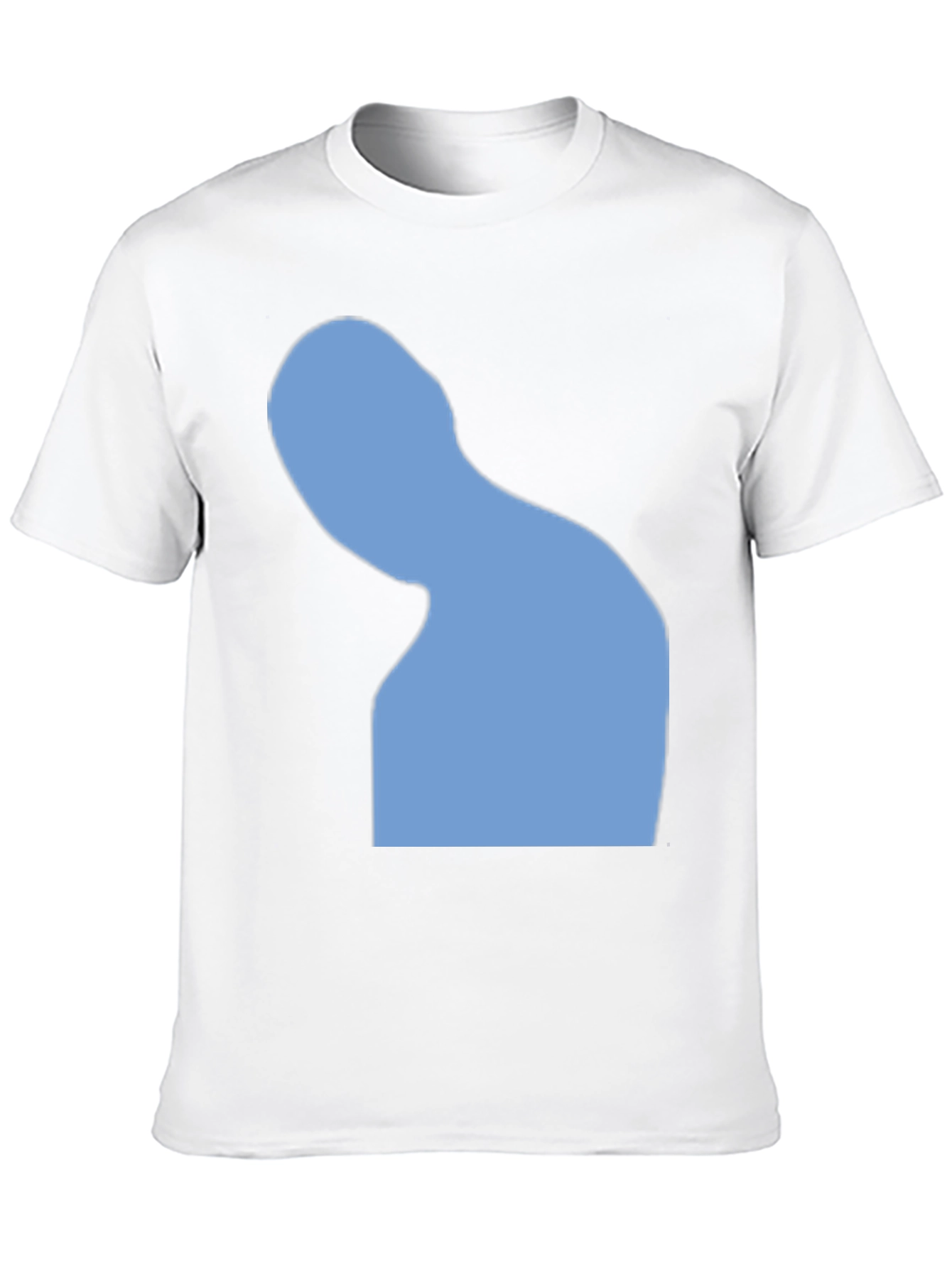 Abstract Silhouette Graphic Tee - Black Cotton Blend