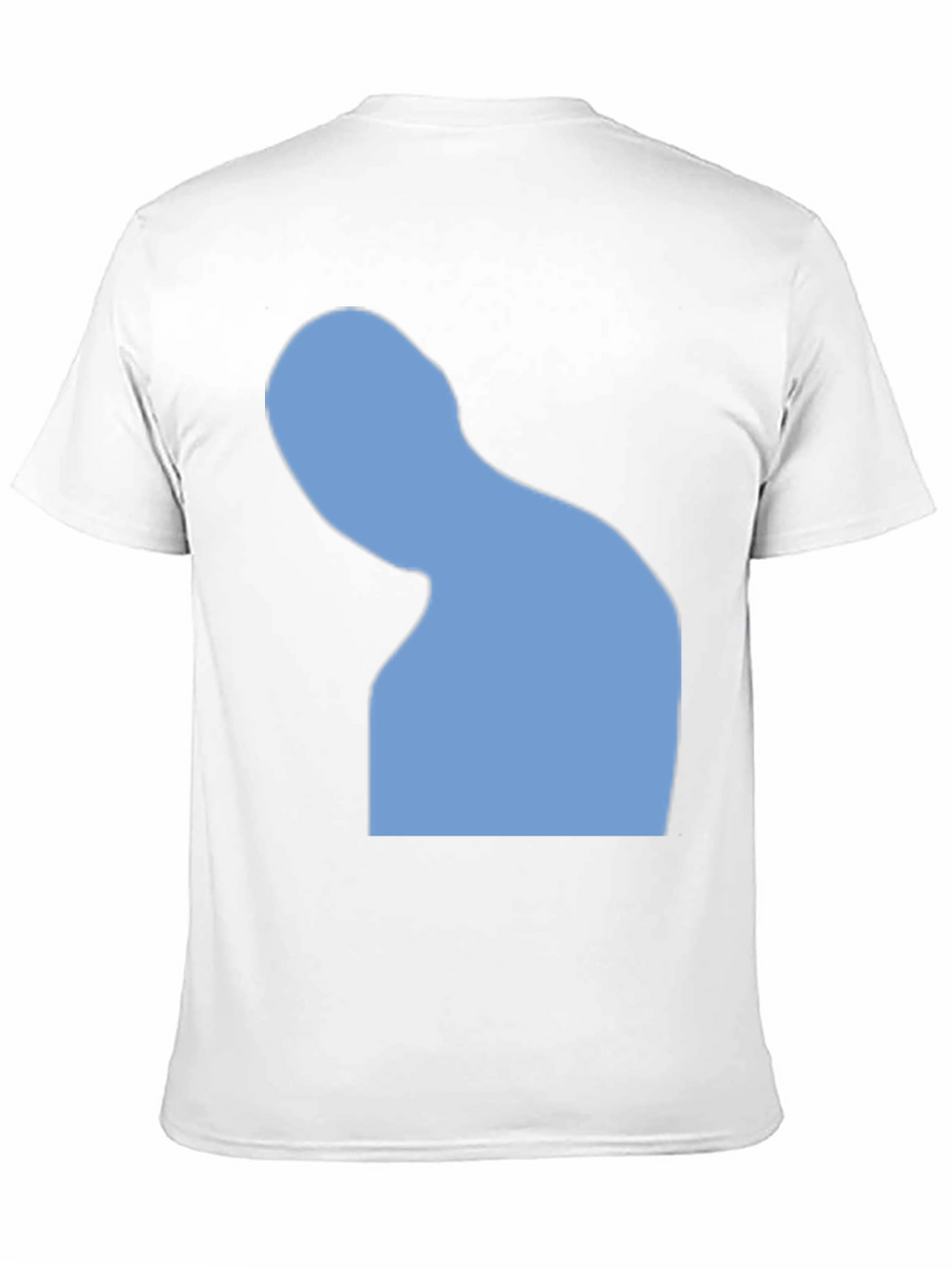 Abstract Silhouette Graphic Tee - Black Cotton Blend