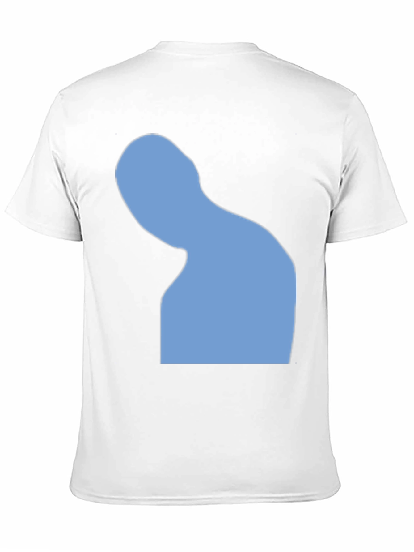 Abstract Silhouette Graphic Tee - Black Cotton Blend