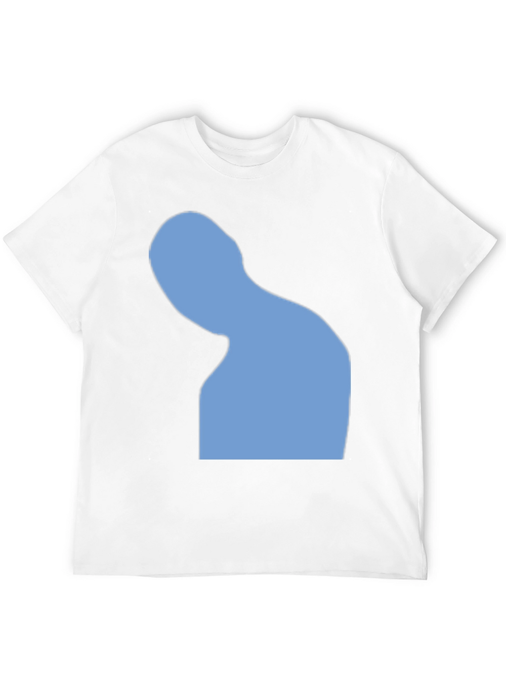Abstract Silhouette Graphic Tee - Black Cotton Blend