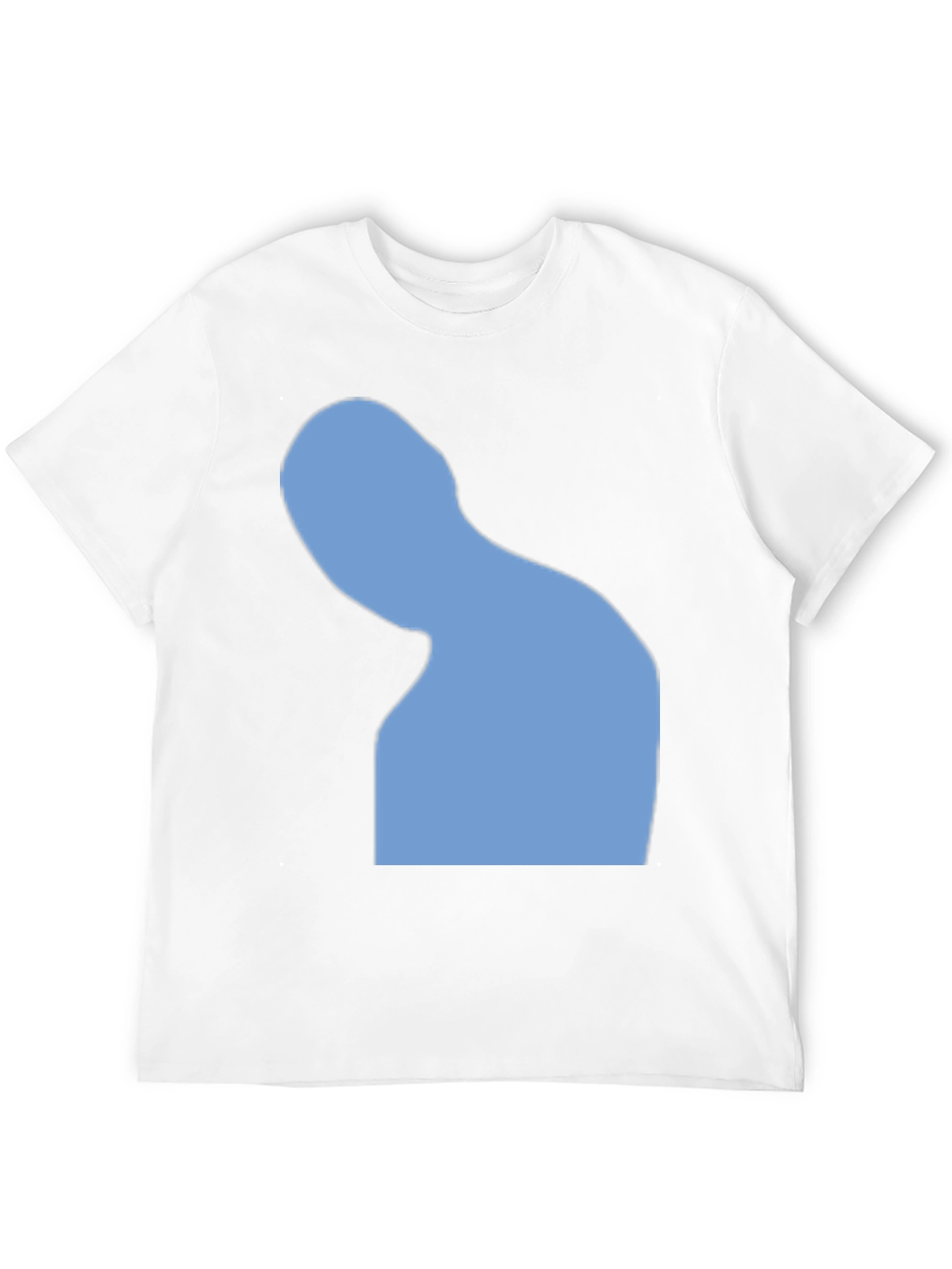 Abstract Silhouette Graphic Tee - Black Cotton Blend