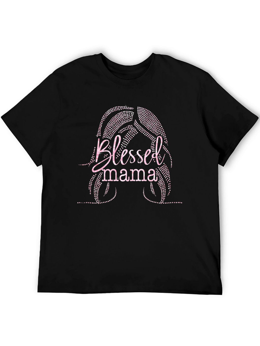 Blessed Mama Black Graphic Tee