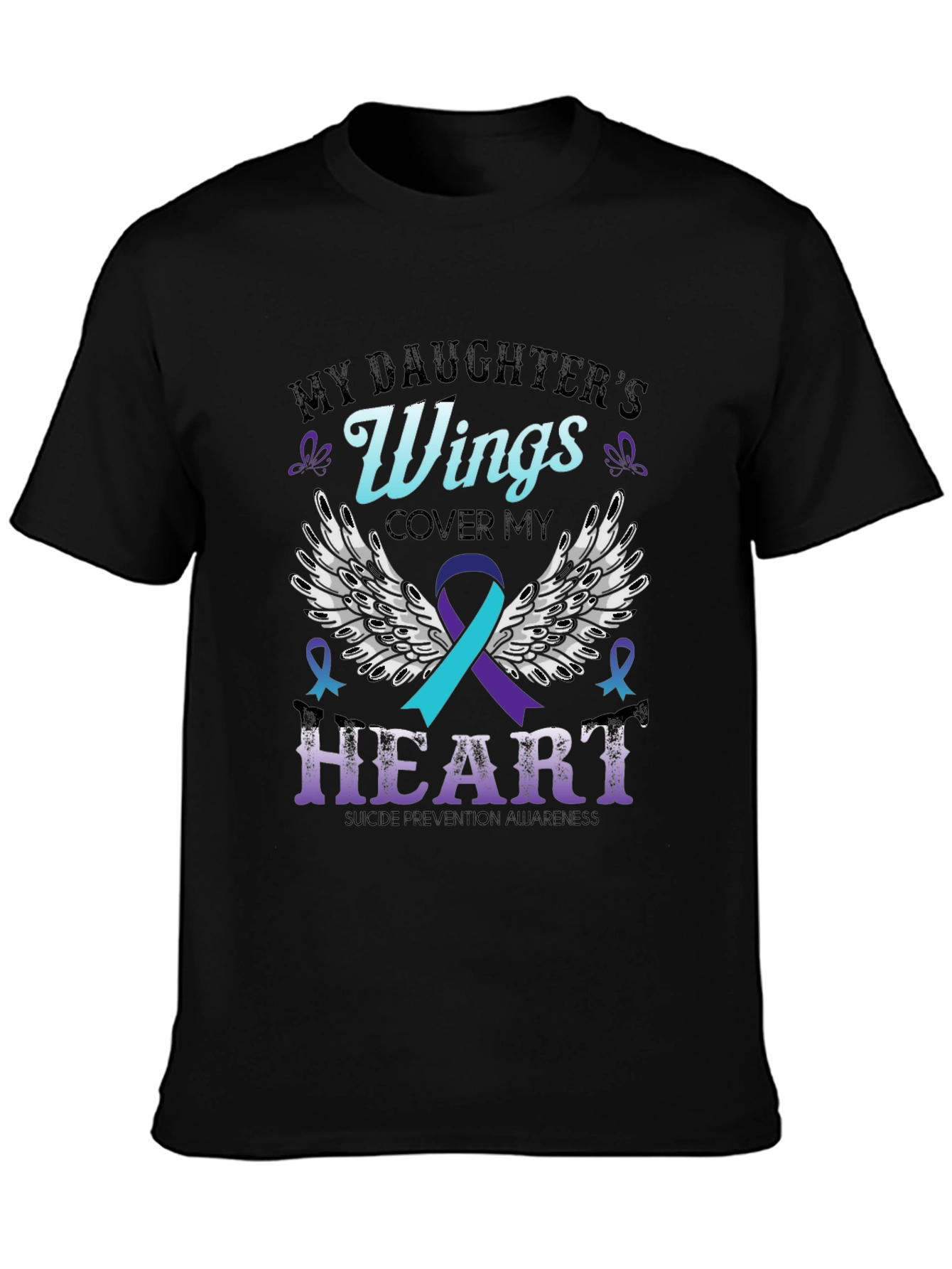 My Daughters Wings Suicide Prevention Awareness T-Shirt