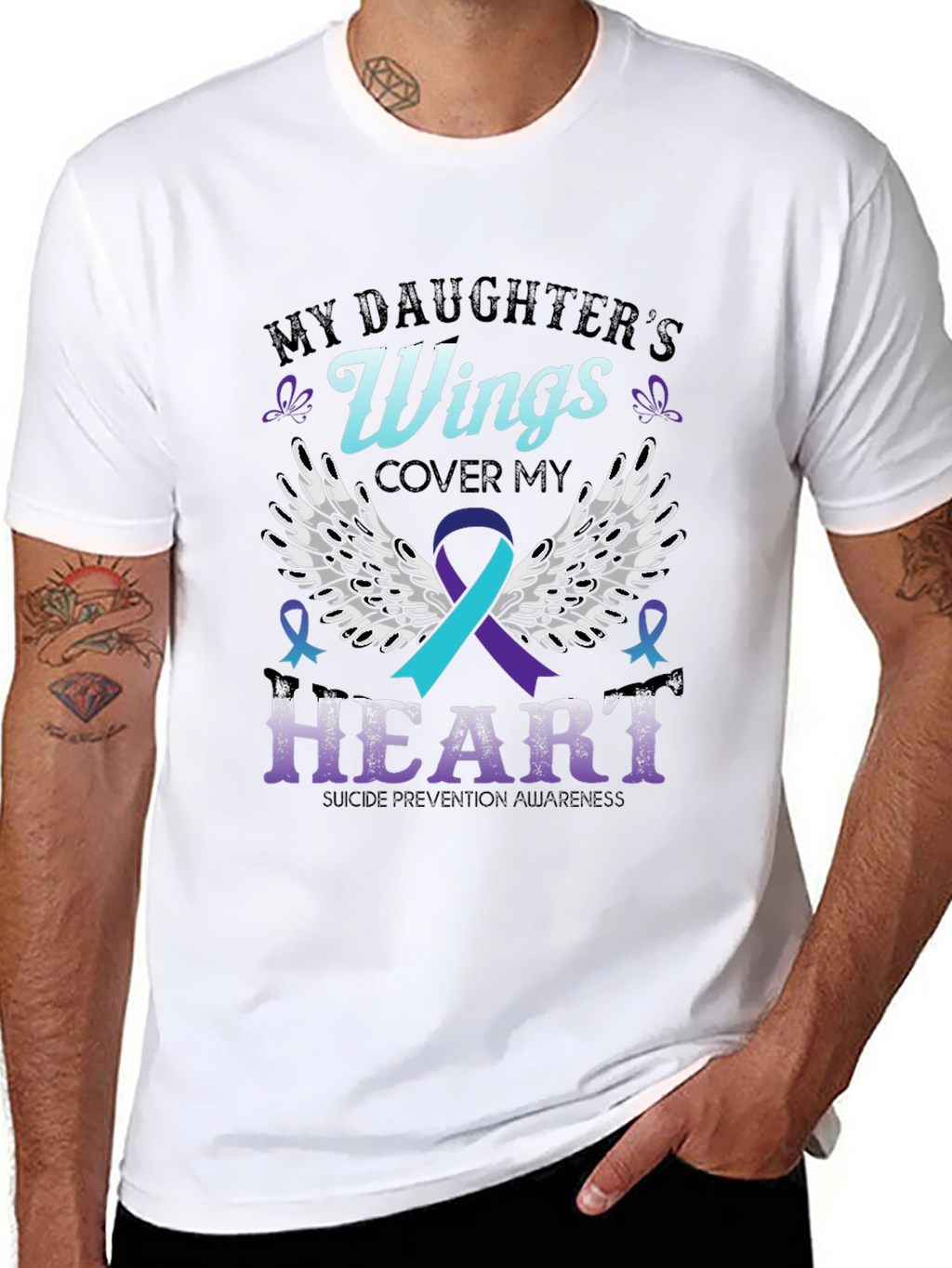 My Daughters Wings Suicide Prevention Awareness T-Shirt
