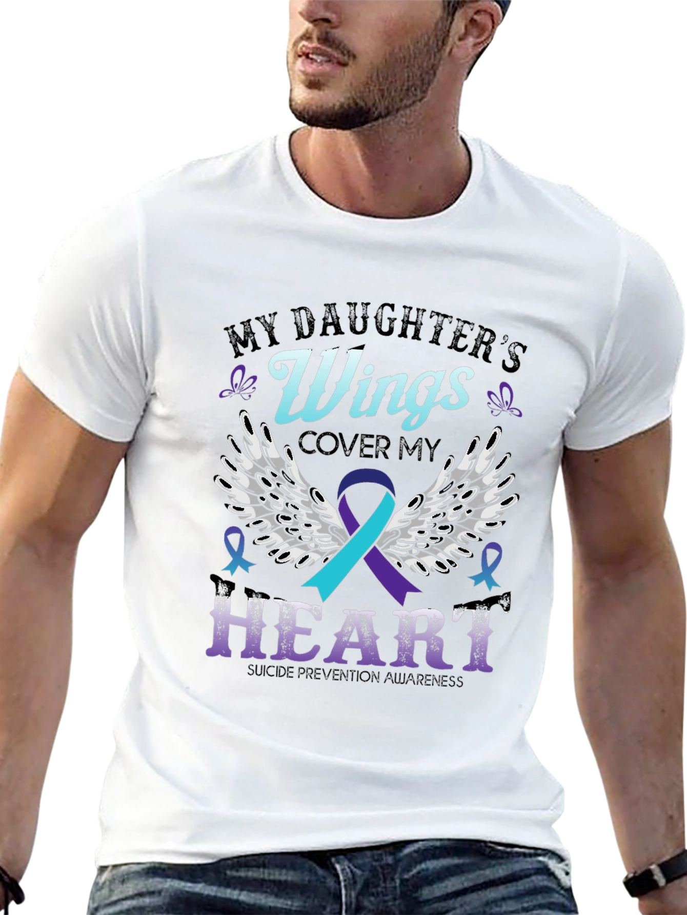 My Daughters Wings Suicide Prevention Awareness T-Shirt