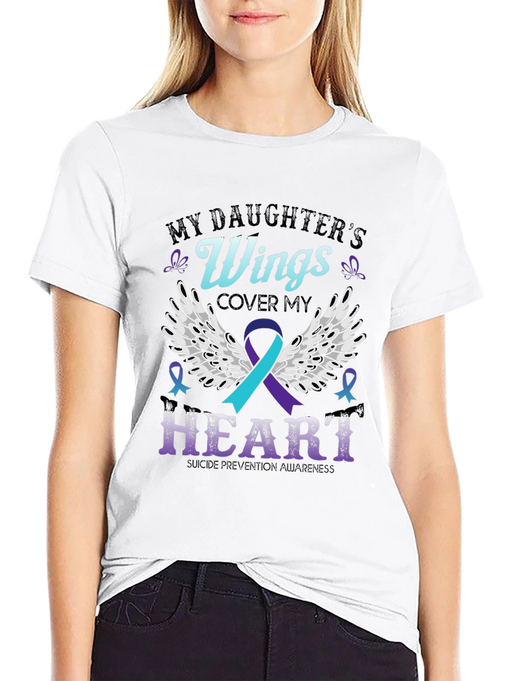 My Daughters Wings Suicide Prevention Awareness T-Shirt