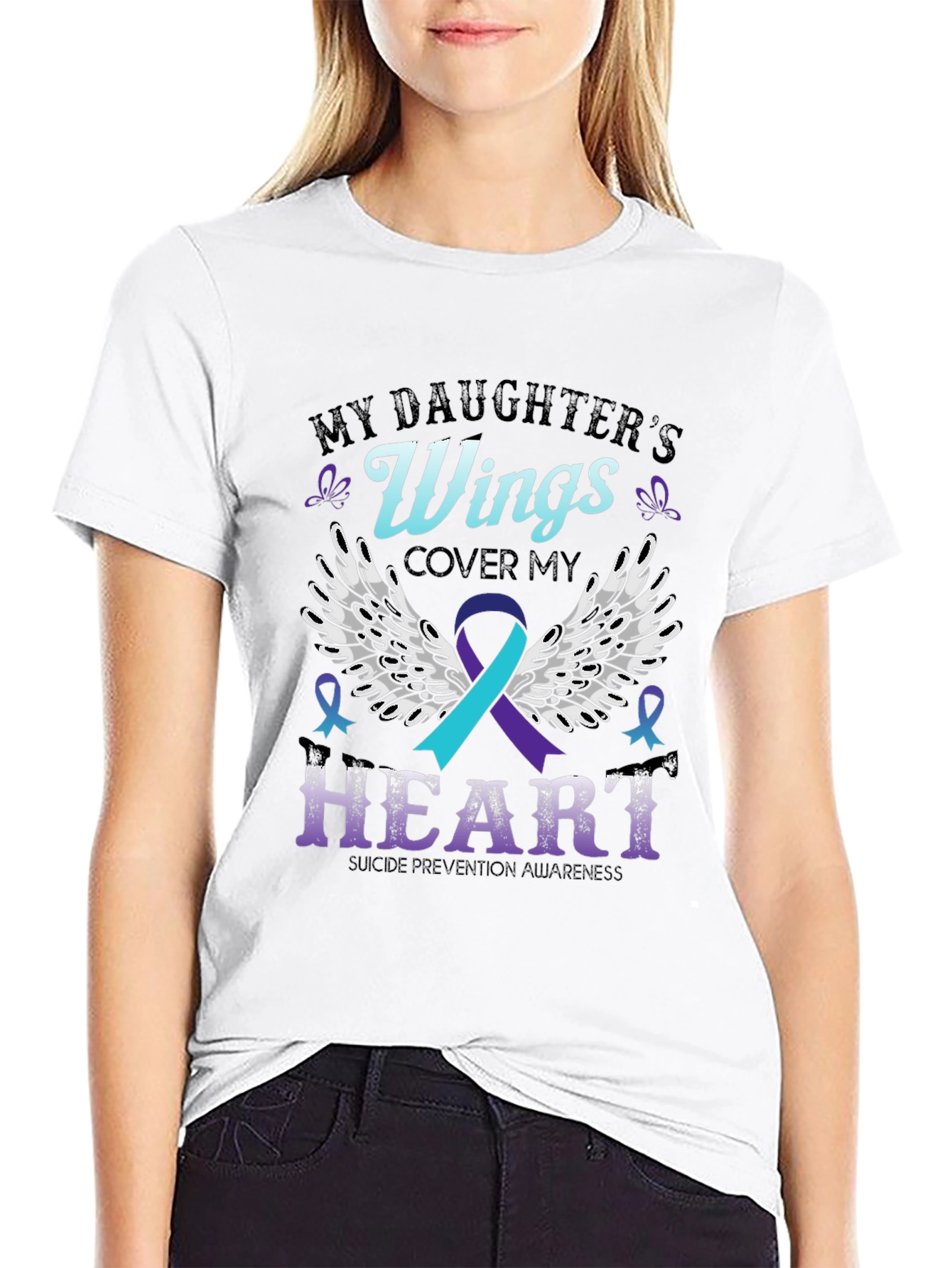 My Daughters Wings Suicide Prevention Awareness T-Shirt
