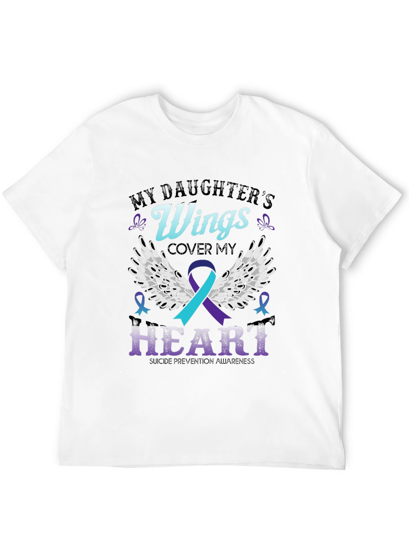 My Daughters Wings Suicide Prevention Awareness T-Shirt