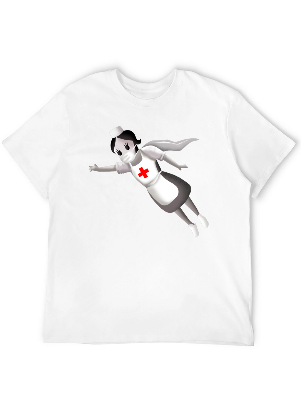 Hero Nurse T-Shirt - Black Crew Neck