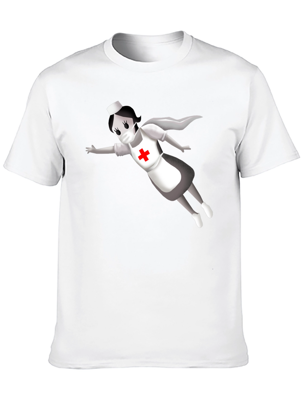 Hero Nurse T-Shirt - Black Crew Neck