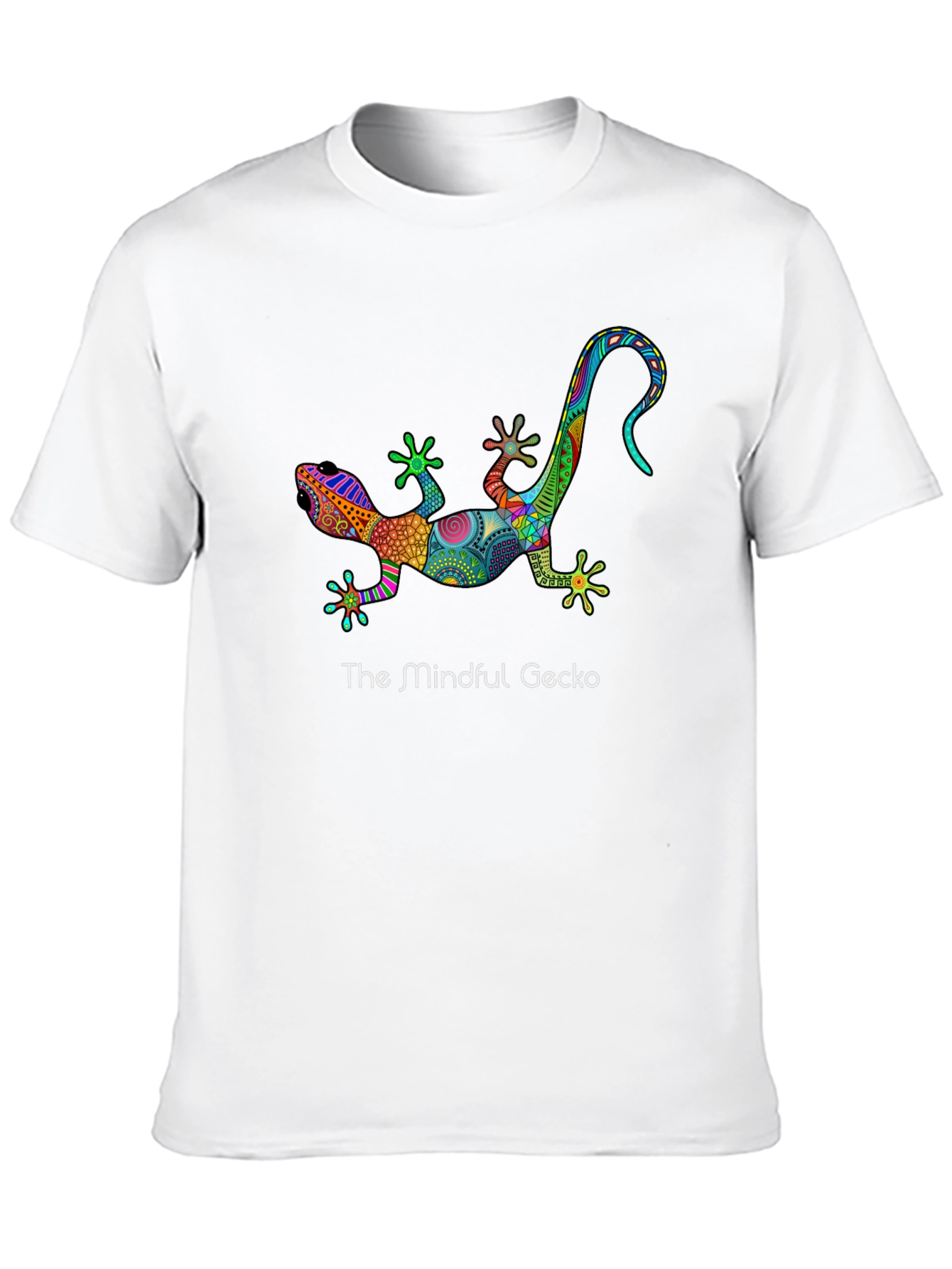 Mindful Gecko Graphic T-Shirt - Unique Design