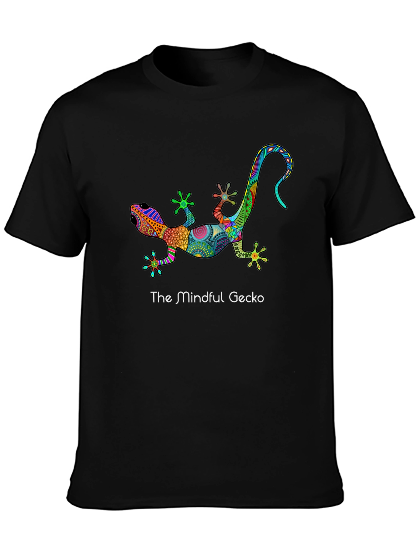 Mindful Gecko Graphic T-Shirt - Unique Design
