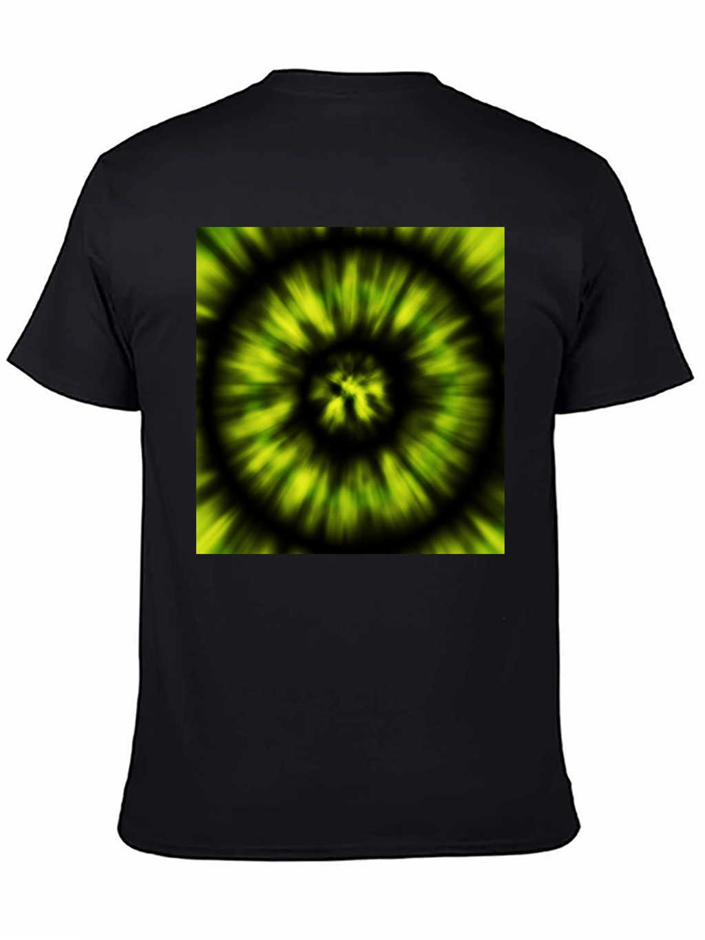Hypnotic Swirl Tee - Green & Black Graphic Print