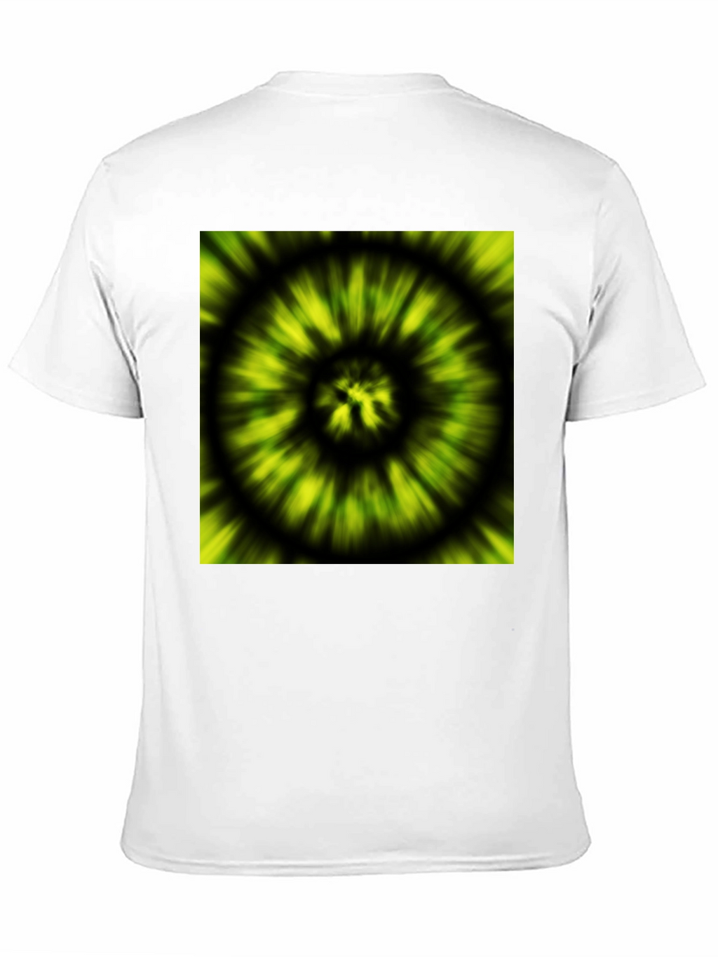 Hypnotic Swirl Tee - Green & Black Graphic Print