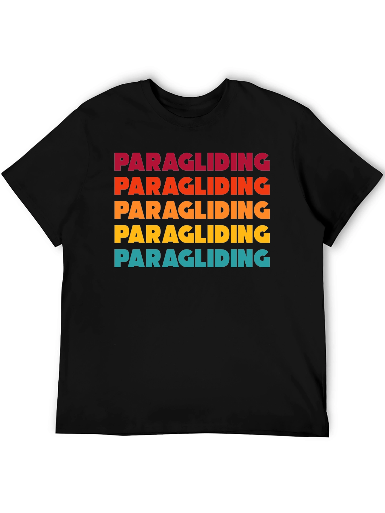 Paragliding T-Shirt Fun Colors Retro