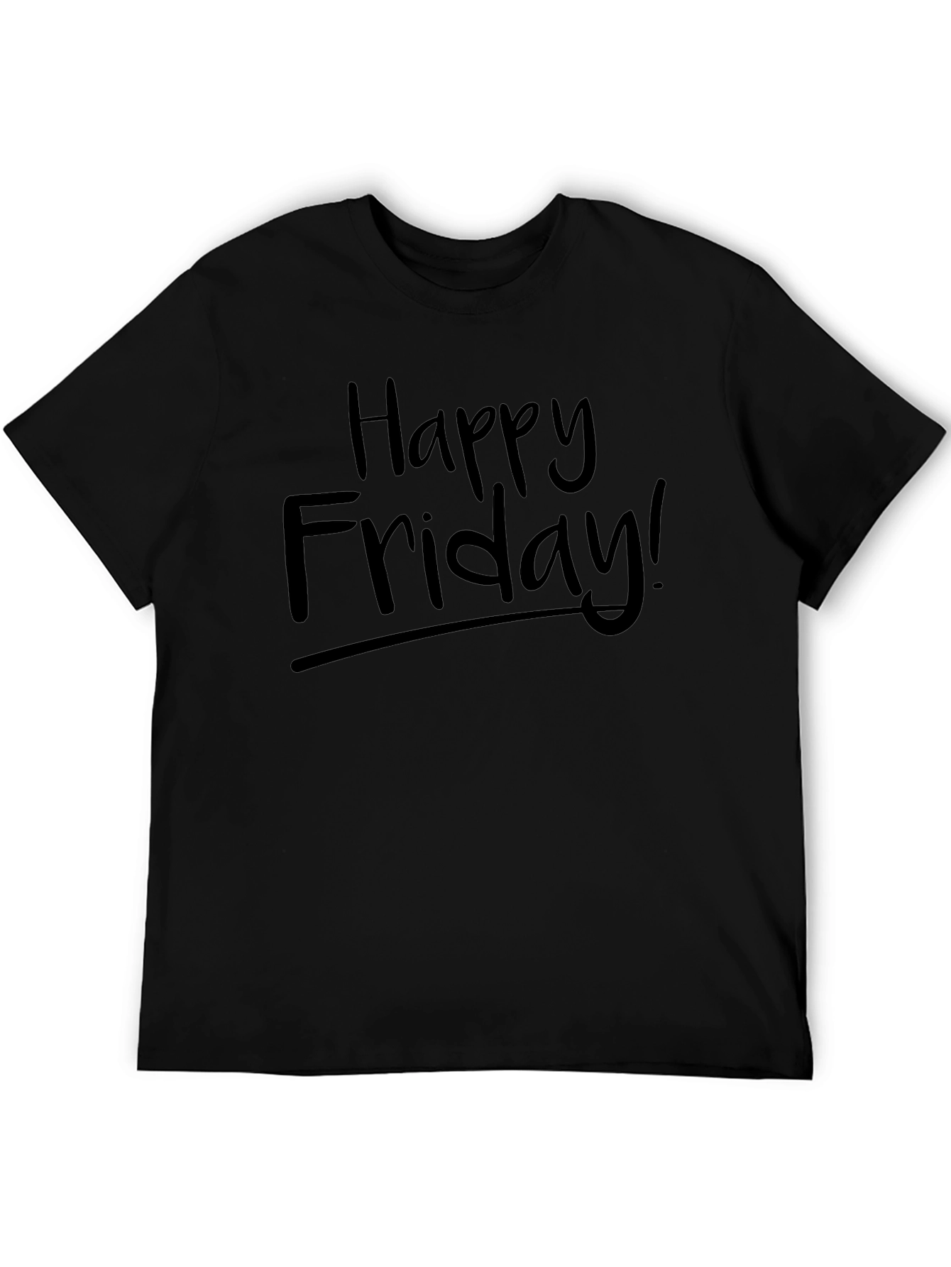 Happy Friday! Graphic T-Shirt - Black