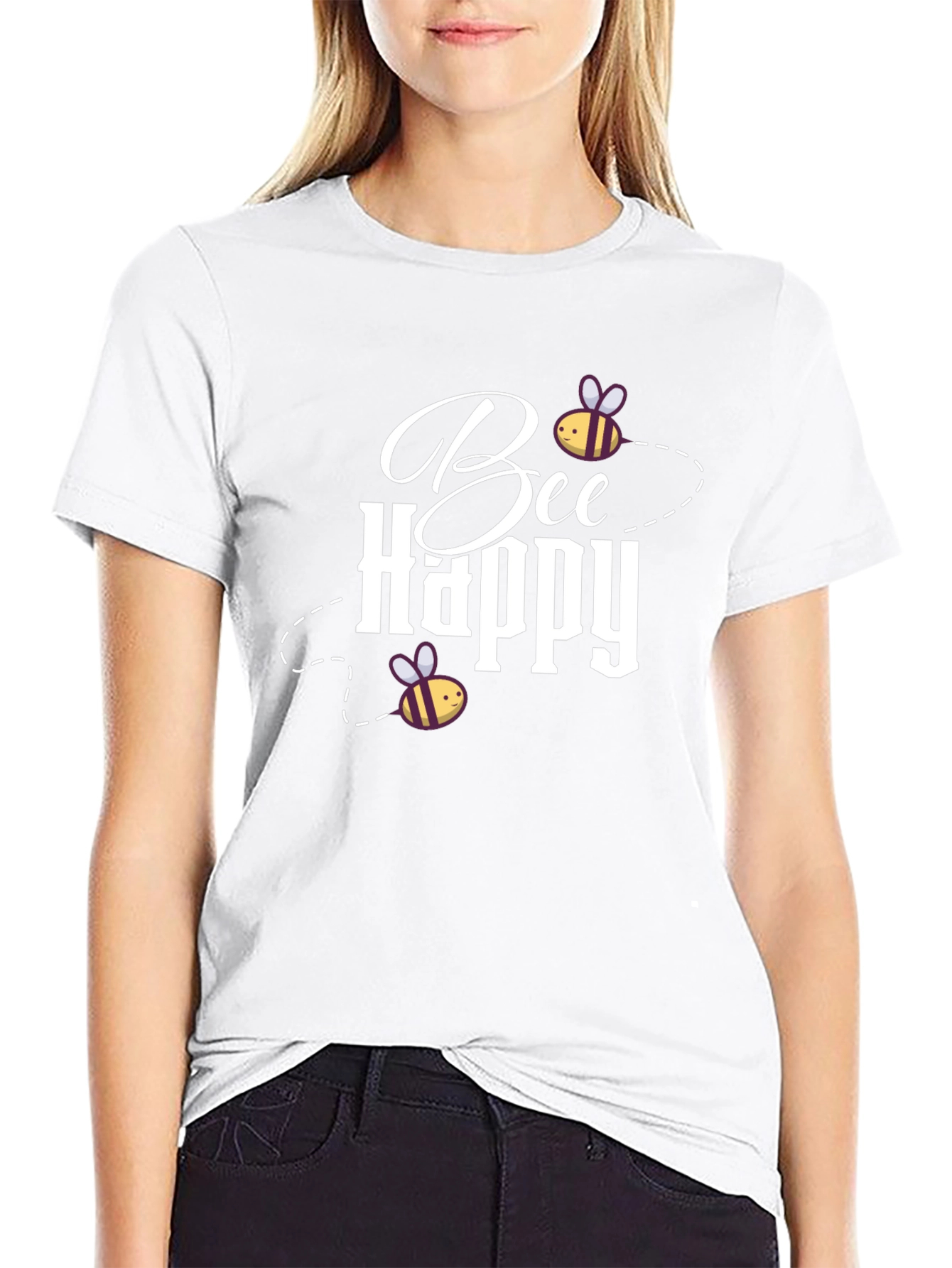 Bee Happy Graphic T-Shirt