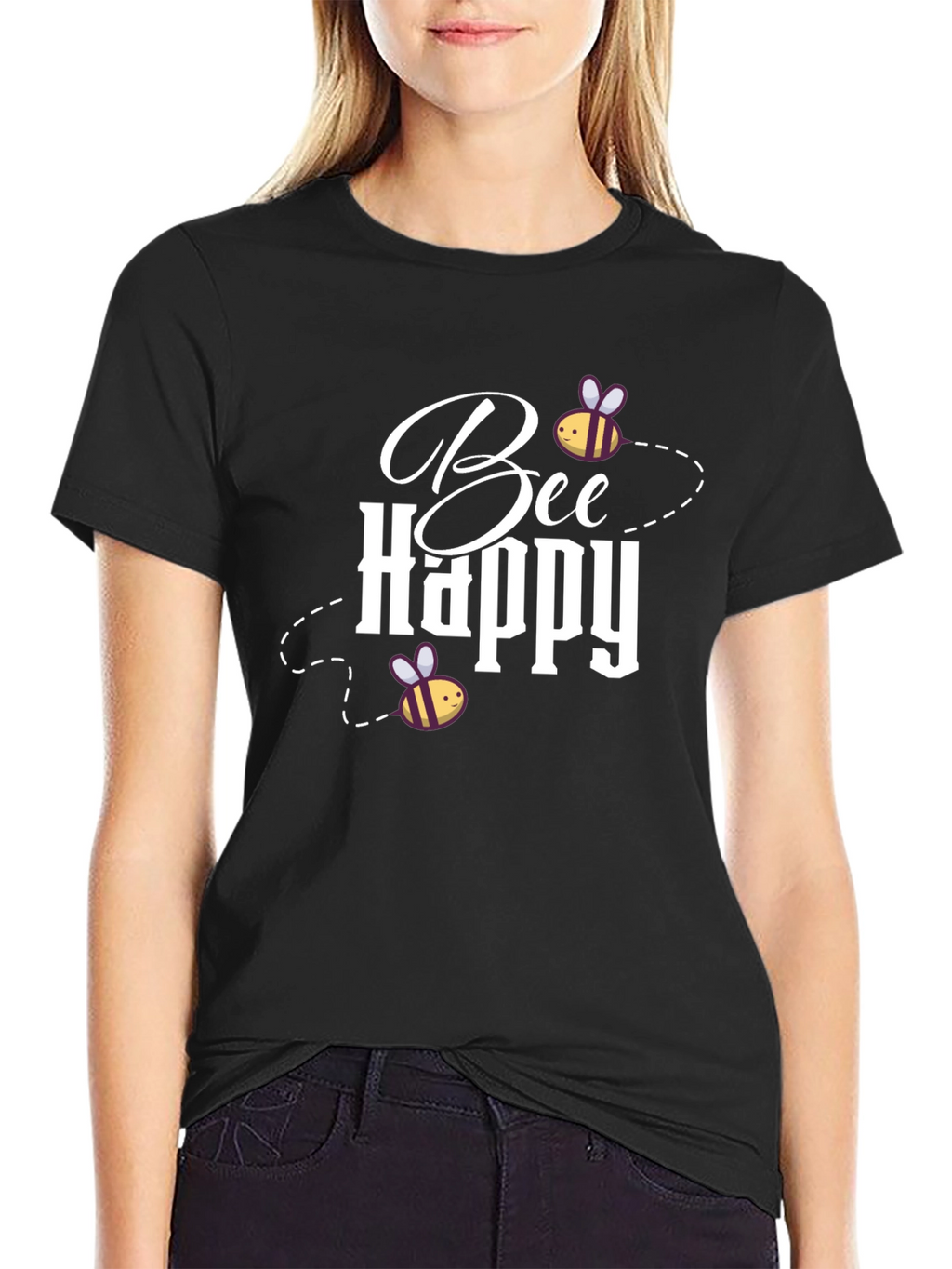 Bee Happy Graphic T-Shirt