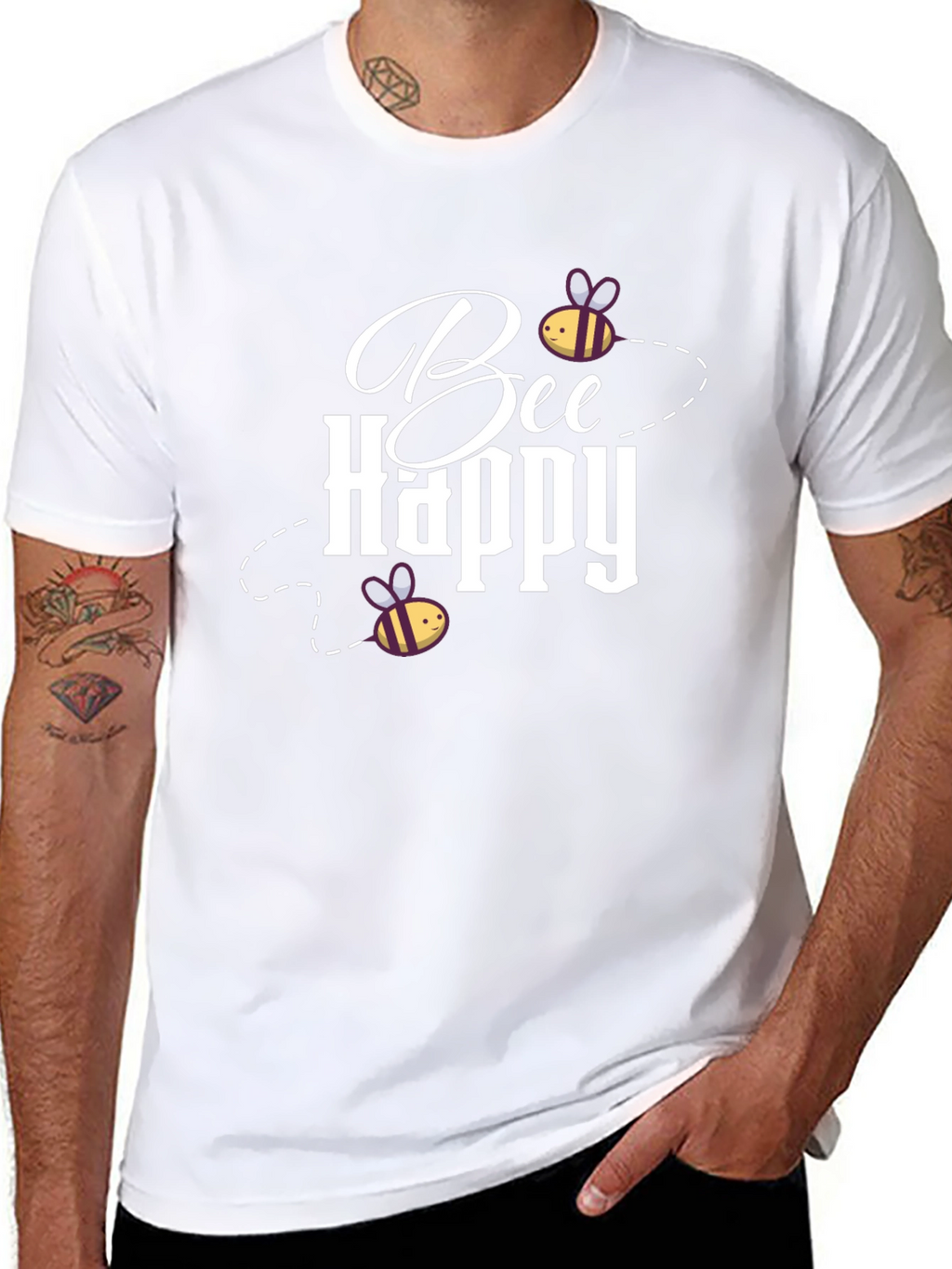Bee Happy Graphic T-Shirt
