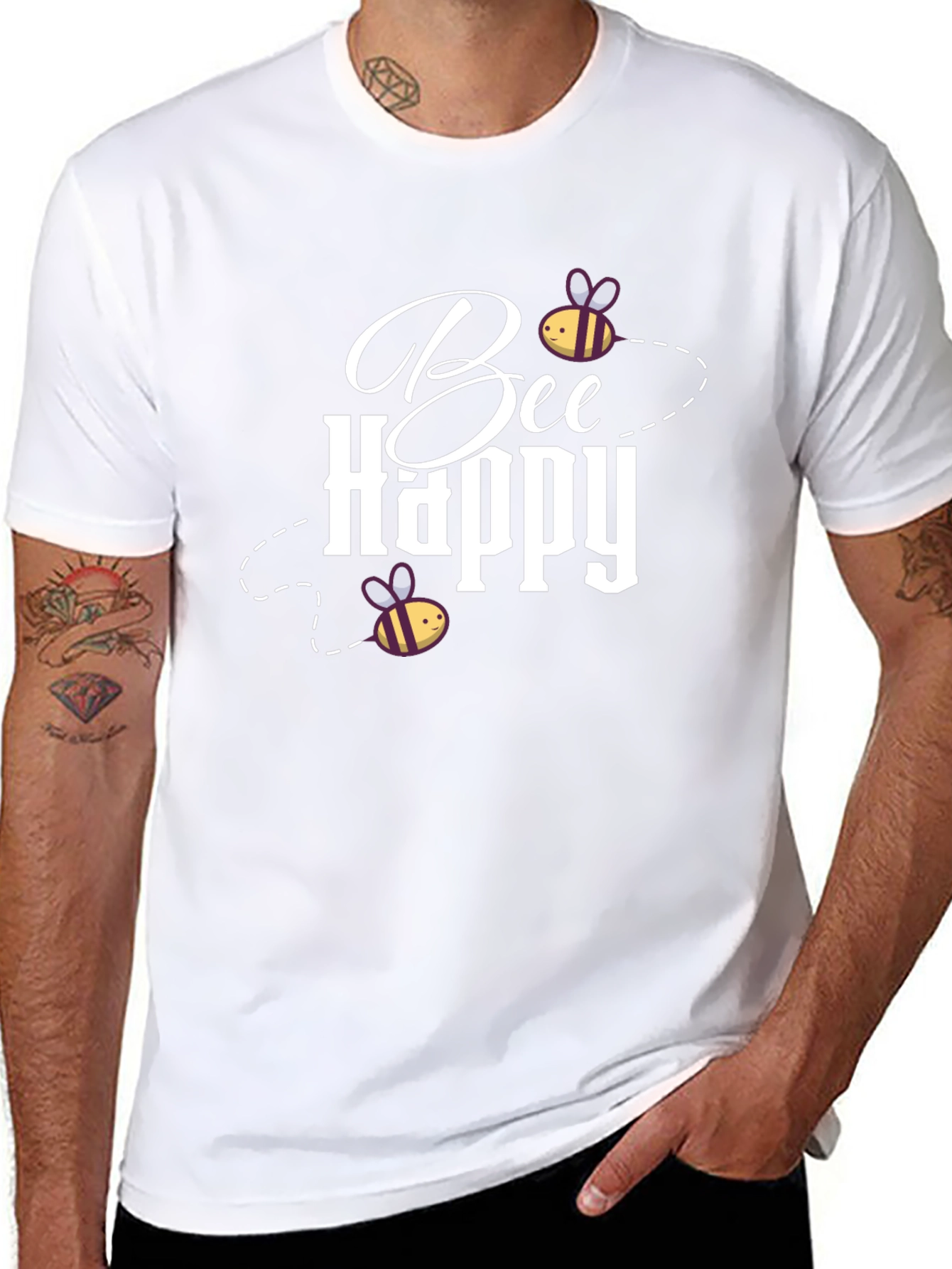 Bee Happy Graphic T-Shirt