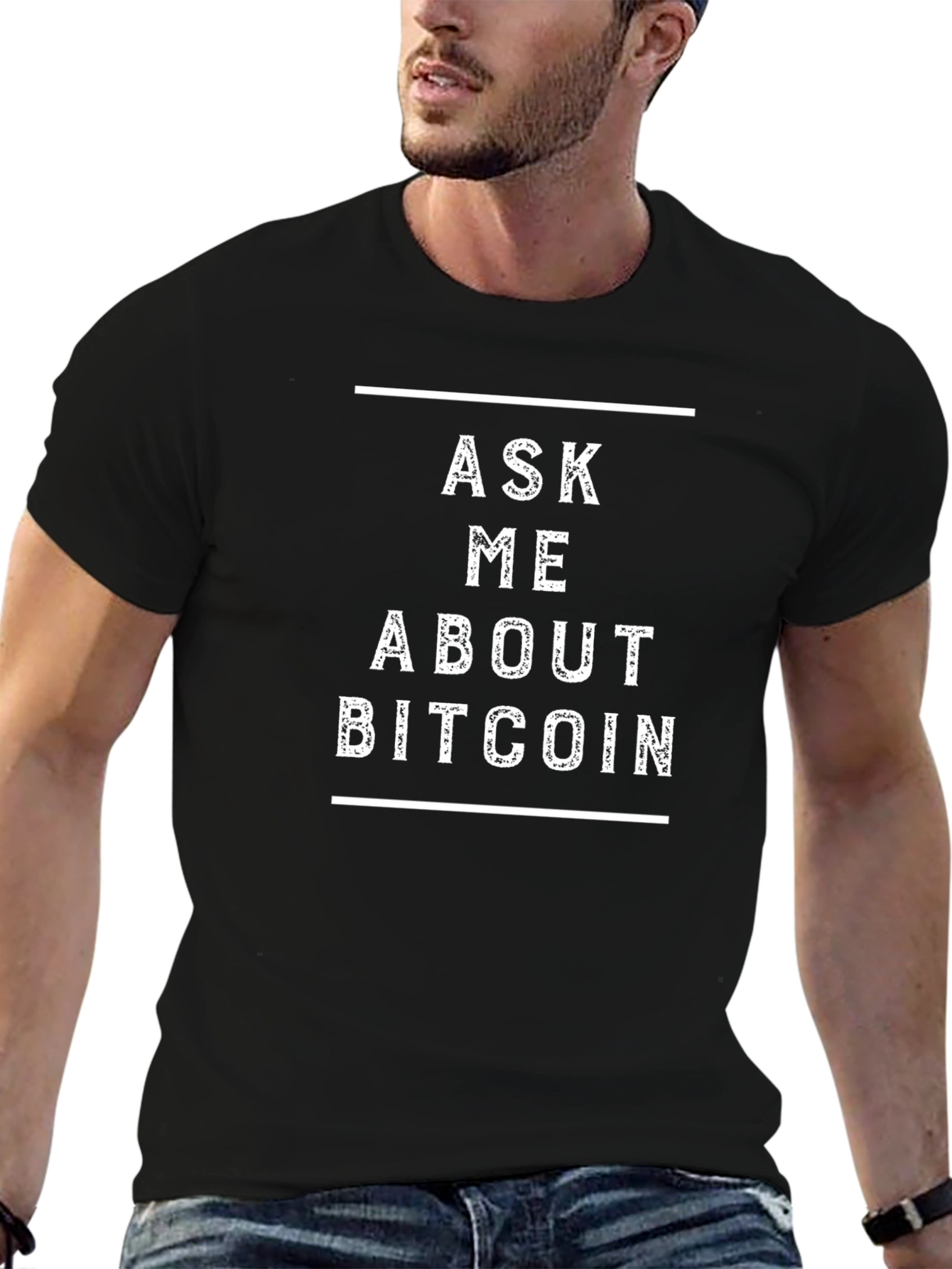 Ask Me About Bitcoin T-Shirt - Crypto Currency Tee