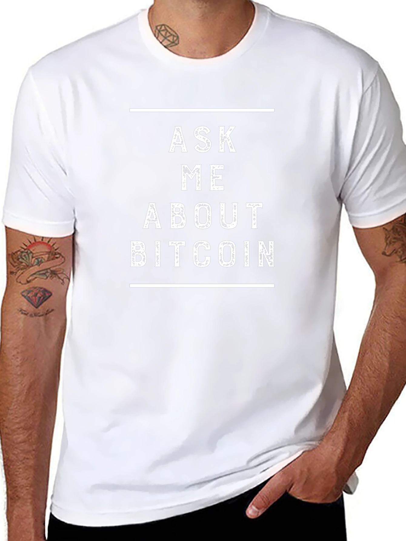 Ask Me About Bitcoin T-Shirt - Crypto Currency Tee