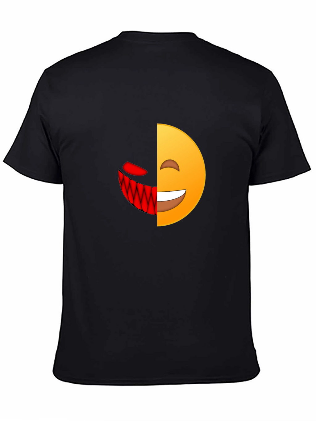 Evil Emoji Graphic T-Shirt - Mens Black Tee