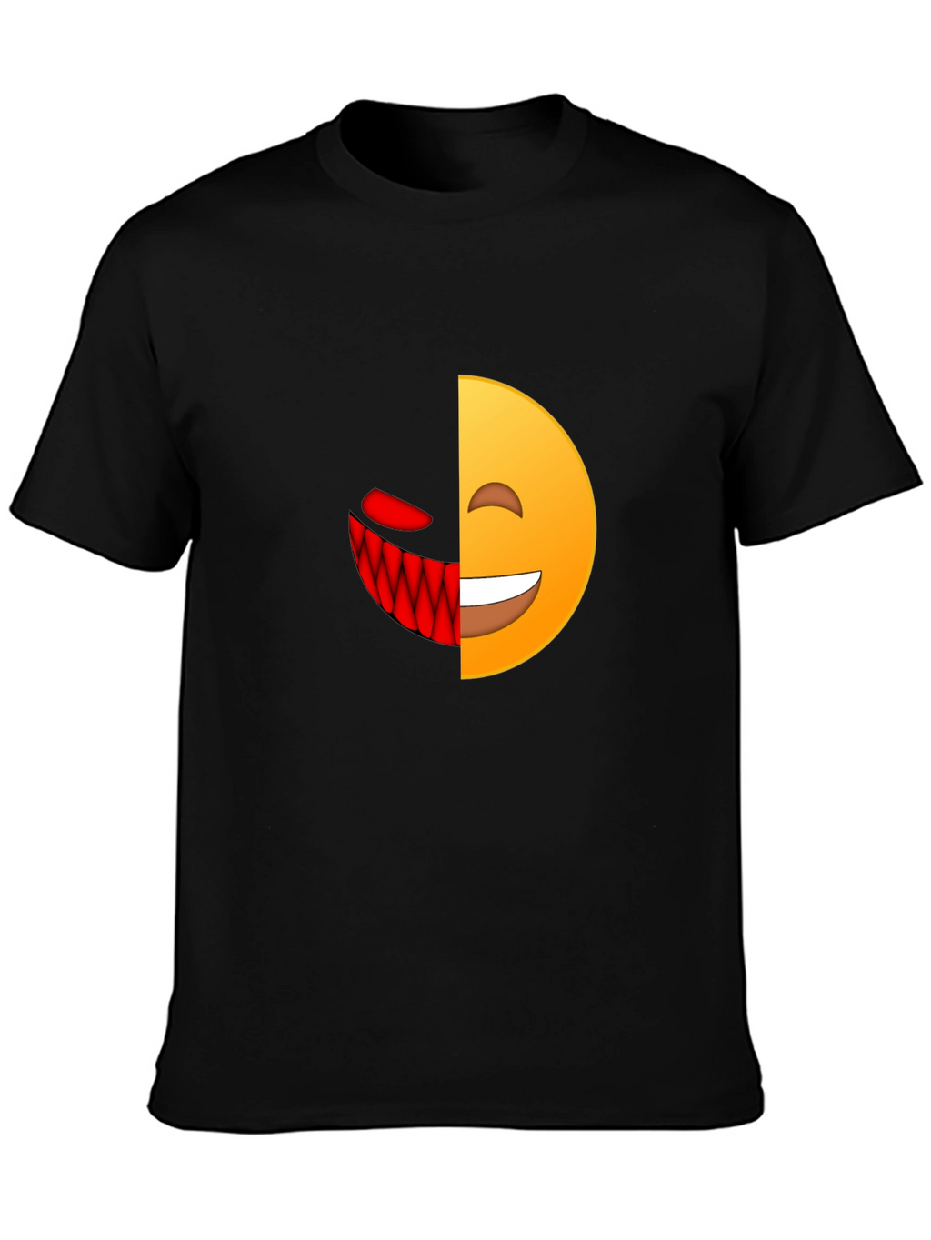 Evil Emoji Graphic T-Shirt - Mens Black Tee