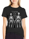Skeleton Couple Black T-Shirt