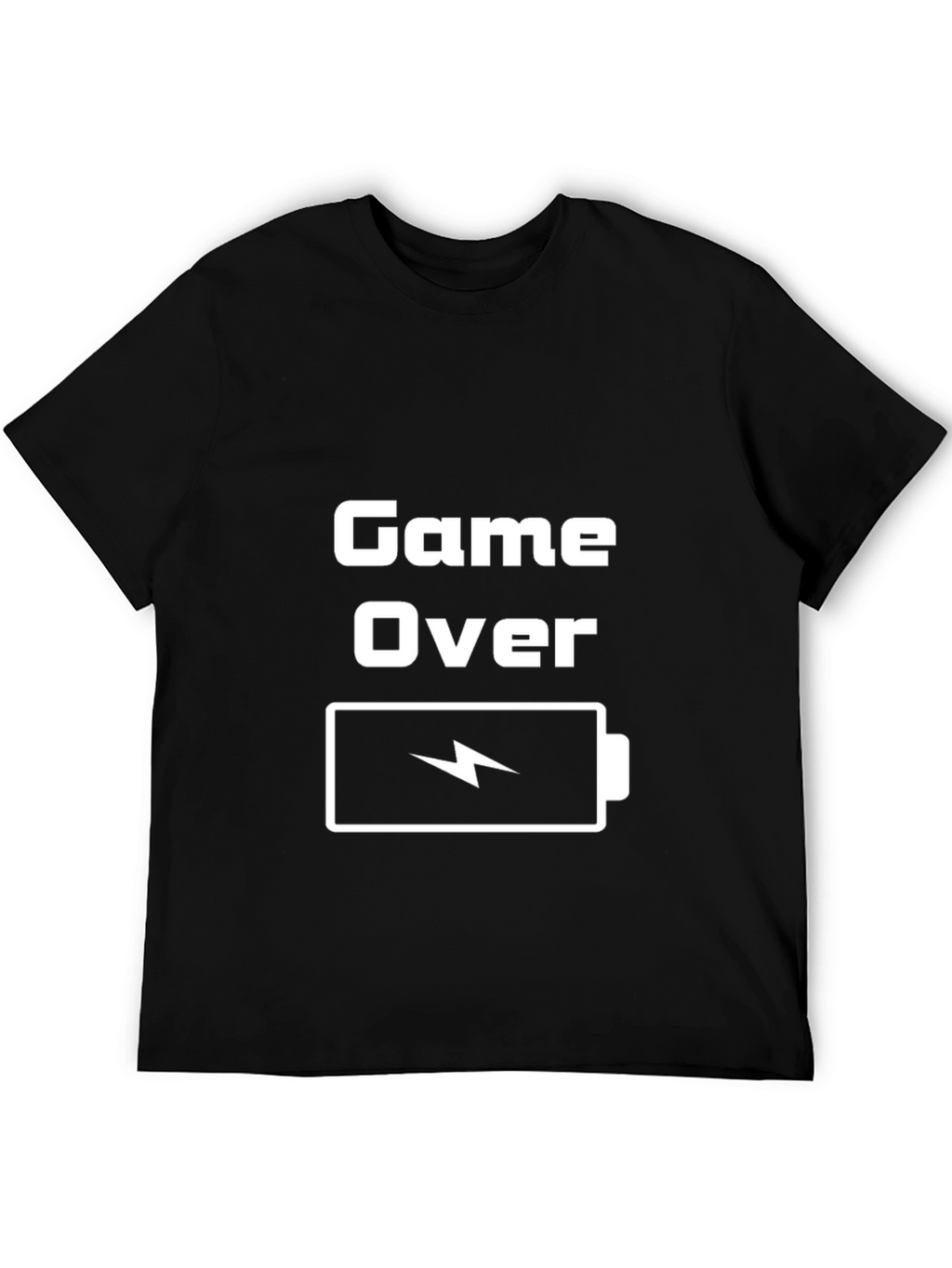 Game Over Low Battery Graphic Tee - Gamer Shirt