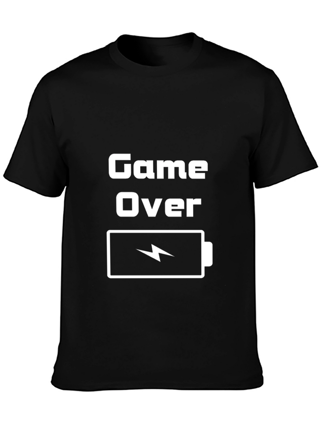 Game Over Low Battery Graphic Tee - Gamer Shirt