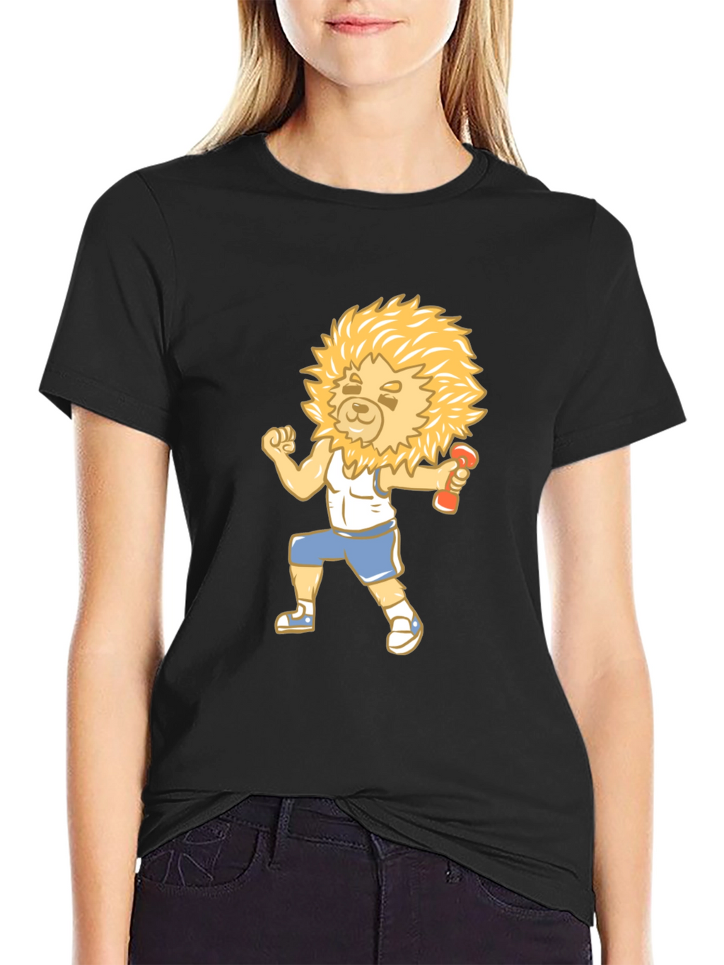 Lion Fitness Black T-Shirt