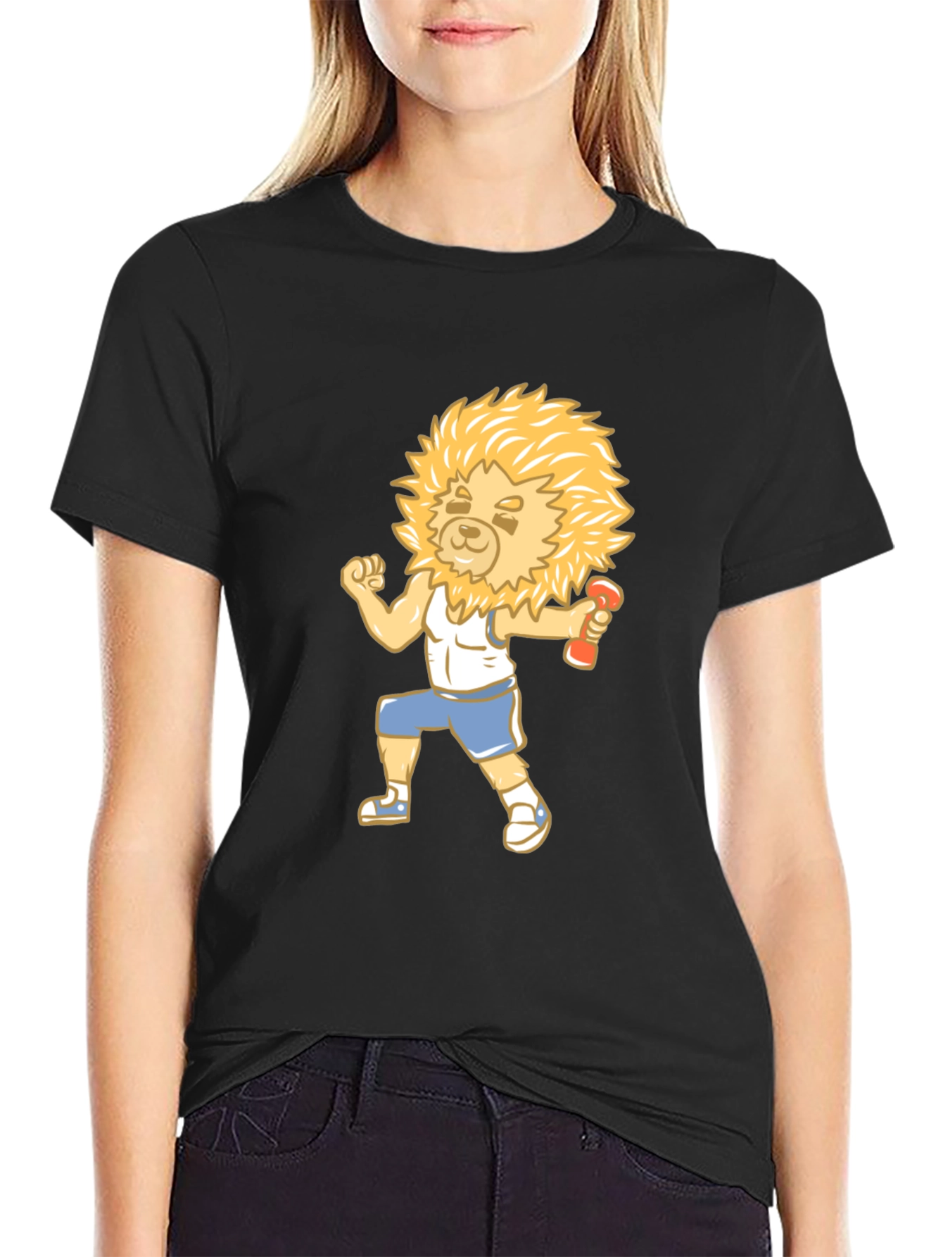 Lion Fitness Black T-Shirt