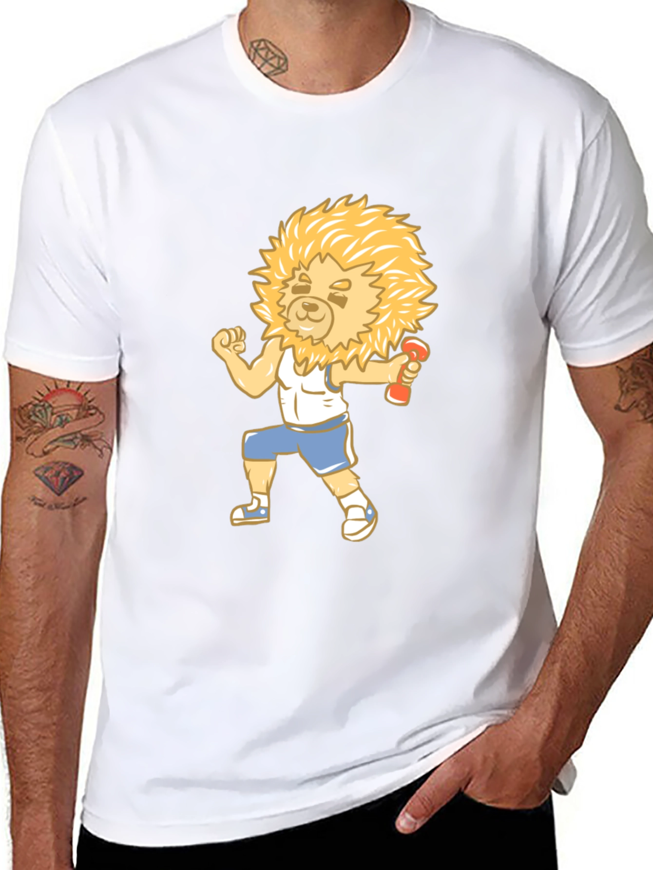 Lion Fitness Black T-Shirt