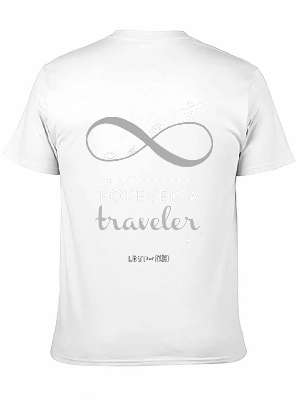 Forever A Traveler Graphic Tee - Black