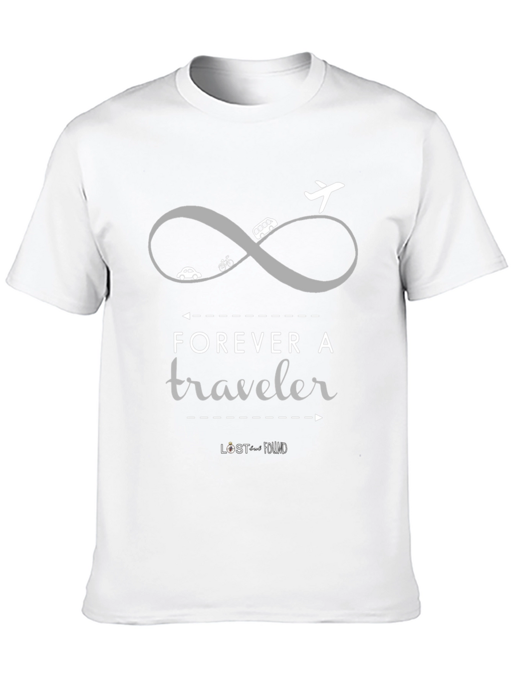 Forever A Traveler Graphic Tee - Black