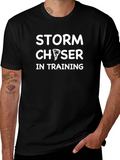 Storm Chaser in Training Black T-Shirt