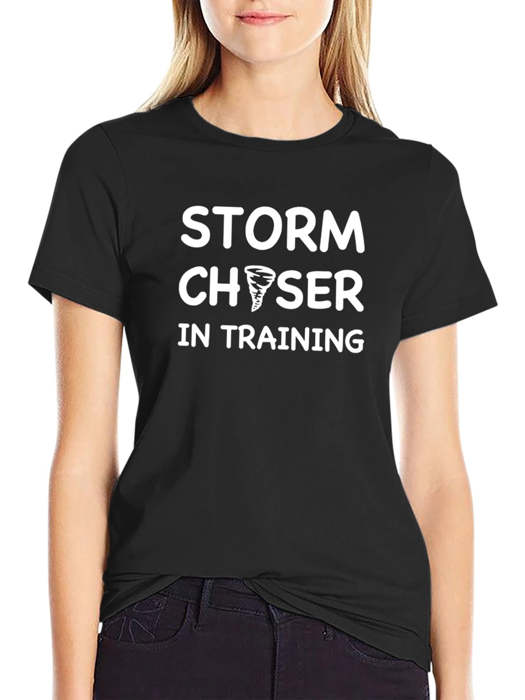 Storm Chaser in Training Black T-Shirt